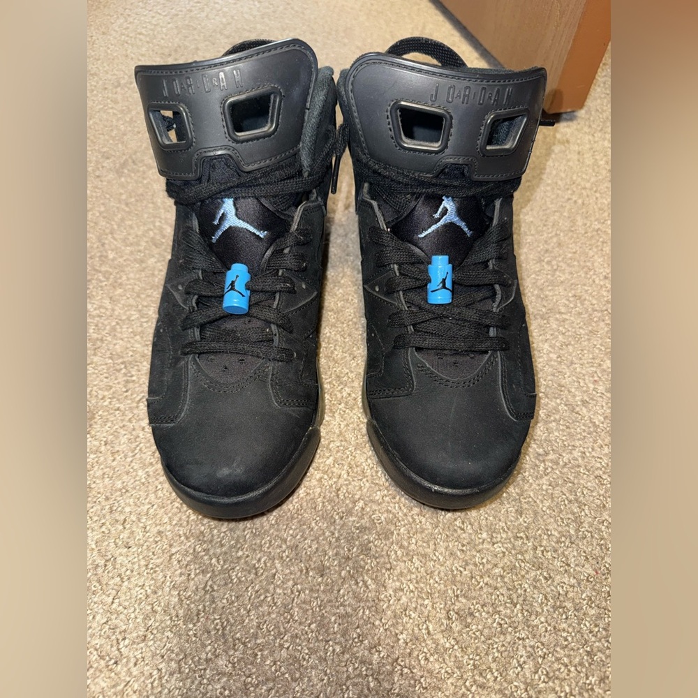 Jordan Black and Blue Women's Sneakers